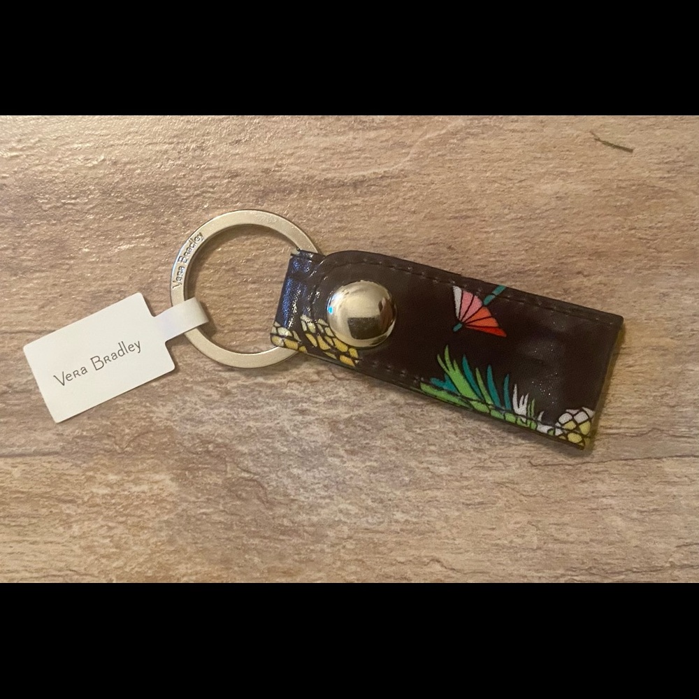 NEW Vera Bradley loop keychain toucan party